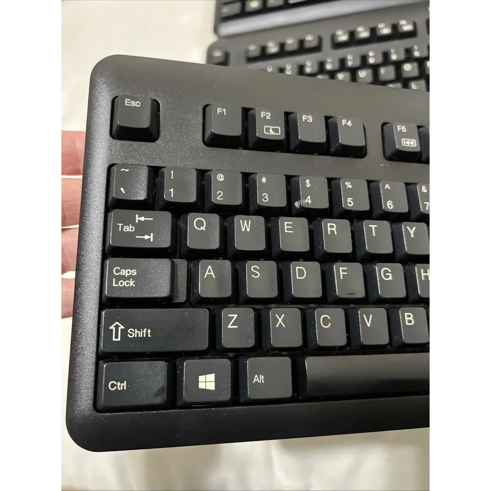 HP KUS1206 USB Keyboard w/ SMART CARD TERMINAL 70084001- Black - TESTED Lot of 4